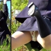 【個人撮影】公園で無邪気に遊ぶ制服JKのパンチラ盗撮！中身はまさかの綿製リラックマ