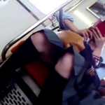 【盗撮動画】仕事帰りの電車で対面に座る制服女子高生をスマホで撮影するのが趣味のリーマンｗｗ