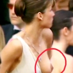 【お宝動画&画像】超絶美人な海外セレブ女優のドレスの肩紐が落ちた結果→乳首丸見えェェｗｗｗ