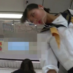 駅のホームで逆さ撮りされたセーラー服JKちゃん、まさかのバックプリントｗｗｗｗｗ（動画あり）