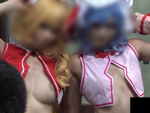 【盗撮動画】貧乳派巨乳派どちらのニーズも満たしてくれる天使的激エロレイヤーちゃんがついに登場!のトップ画像