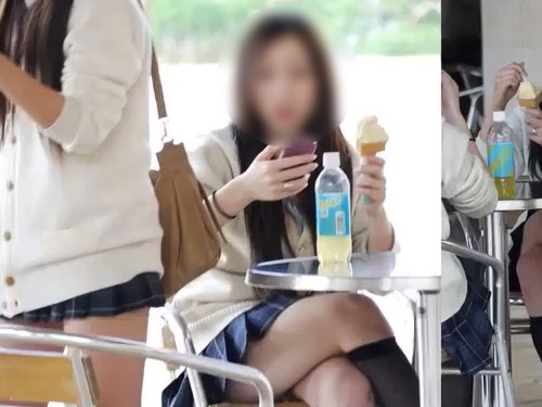 【盗撮動画】観光地近くの有能撮り師さん、上玉ギャルJKのパンチラ動画を某サイトに密かに投稿